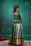 Green Nilavin Oli Traditional Pattu Pavadai Set