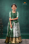 Green Nilavin Oli Traditional Pattu Pavadai Set