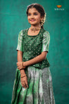 Green Nilavin Oli Traditional Pattu Pavadai Set