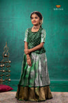 Green Nilavin Oli Traditional Pattu Pavadai Set