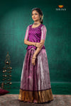 Pink Nilavin Oli Traditional Pattu Pavadai Set