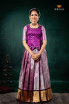 Pink Nilavin Oli Traditional Pattu Pavadai Set