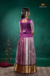 Pink Nilavin Oli Traditional Pattu Pavadai Set