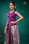 Pink Nilavin Oli Traditional Pattu Pavadai Set