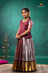 Red Nilavin Oli Traditional Pattu Pavadai Set