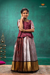 Red Nilavin Oli Traditional Pattu Pavadai Set