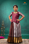 Red Nilavin Oli Traditional Pattu Pavadai Set