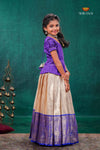 Sandal Golden Annam Traditional Pattu Pavadai Set