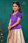 Sandal Golden Annam Traditional Pattu Pavadai Set