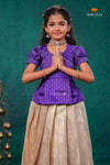 Sandal Golden Annam Traditional Pattu Pavadai Set