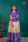 Sandal Golden Annam Traditional Pattu Pavadai Set