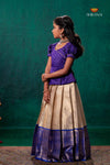 Sandal Golden Annam Traditional Pattu Pavadai Set