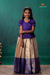 Sandal Golden Annam Traditional Pattu Pavadai Set