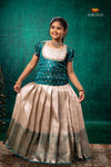 Ramar Green Royal Jasmine Traditional Pattu Pavadai Set