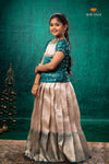 Ramar Green Royal Jasmine Traditional Pattu Pavadai Set
