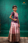 Dark Green Royal Jasmine Traditional Pattu Pavadai Set