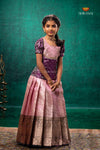 Dark Green Royal Jasmine Traditional Pattu Pavadai Set