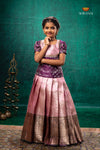 Dark Green Royal Jasmine Traditional Pattu Pavadai Set