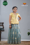 Festive Collection - Blue Rose Pattu Pavadai !!!