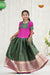 Festive Collection - Dark Green Satin Butta Pattu Pavadai !!!
