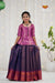 Festive Collection - Navy Blue Copper Rail Pattu Pavadai !!!