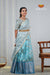 Sky Blue Floral Spindle Traditional Half Saree | Lehenga For Girls !!!