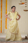 Festive Collection - Yellow Organza Maize Lehenga!!!