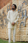 Floral Patola Kurta Set For Boys