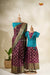 Golden Vector Maroon Mom And Daughter Saree and Pattu Pavadai Combo Set !!!