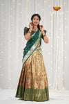 Green Forest Traditional Half saree | Lehenga For Girls !!!