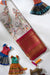 Half White Silk Pattu Pavadai Unstitched Material For Kids !!!