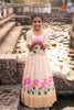 Lotus BloomCrop Top Traditional Pattu Pavadai Sets