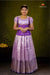 Lavender  Purple Mango Emb  Traditional Pattu Pavadai Set for Girls!!!