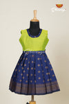 Navy Blue Banarasi Butta Frock For Girls !!!