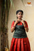Girls Red Copper Rail Pattu Pavadai Designs
