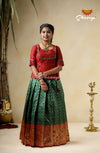 Trendy Bandhini Waves KIds Pattu Pavadai For Special Occation !!!