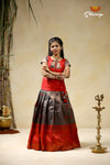 Semmal Red Pattu Pavadai !!!