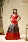 Semmal Red Pattu Pavadai !!!