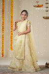 Festive Collection - Yellow Organza Maize Lehenga!!!