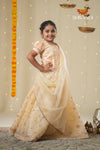 Festive Collection -SandalOrganza Maize Lehenga !!!
