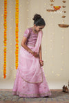 Festive Collection - Pink Organza Maize Lehenga !!!
