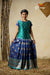 Navy Blue Manoranjitham Semi Silk Pattu Pavadai For Girls