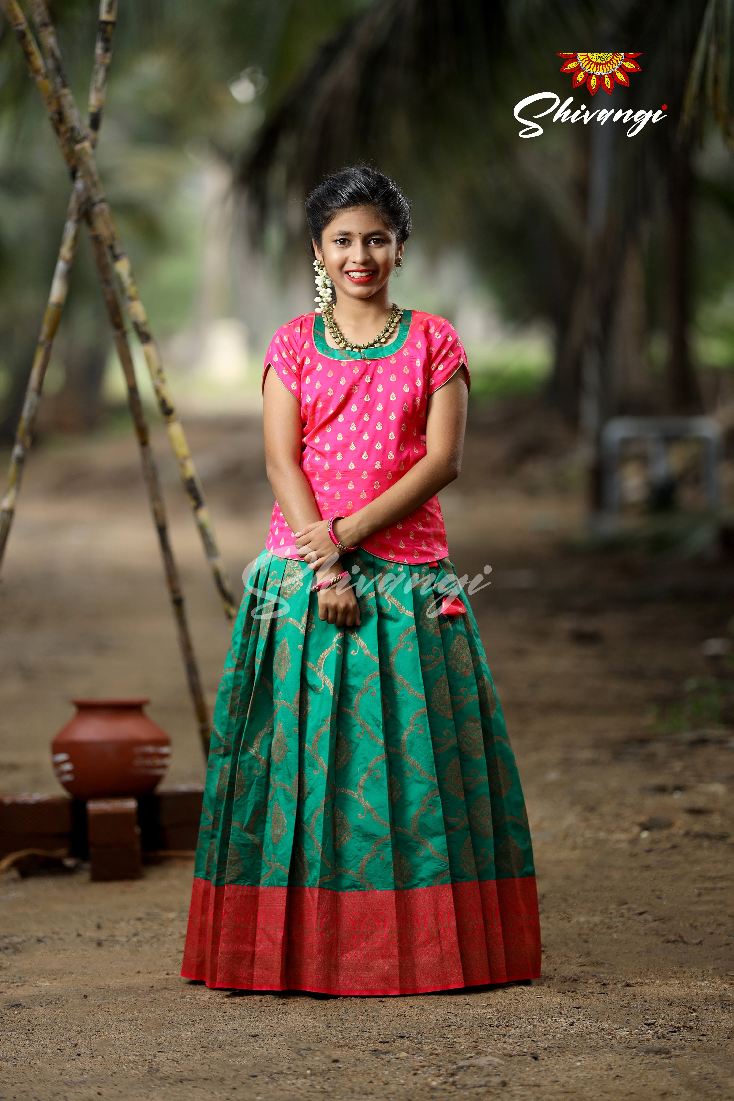 Traditional Pattu Long Frock Design For Women 2023