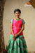 Green Manoranjitham Semi Silk Pattu Pavadai For Girls
