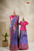 Paithani Parakeet Navy Blue Mom And Daughter Saree and Pattu Pavadai Combo Set !!!