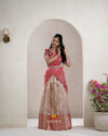 Traditional Sandal Pepper Seed Half Saree For Girls
