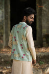 Elegant Green Pichwai Kurta For Boys