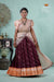 Premium Collection - Brown Silk Leheriya Half Saree | Lehenga For Girls !!!