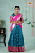 Premium Collection - Peacock Blue Silk Tale Half Saree | Lehenga For Girls !!!