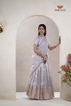 Lavender Traditional purple mangoAlpha Half Saree | Lehenga For Girls